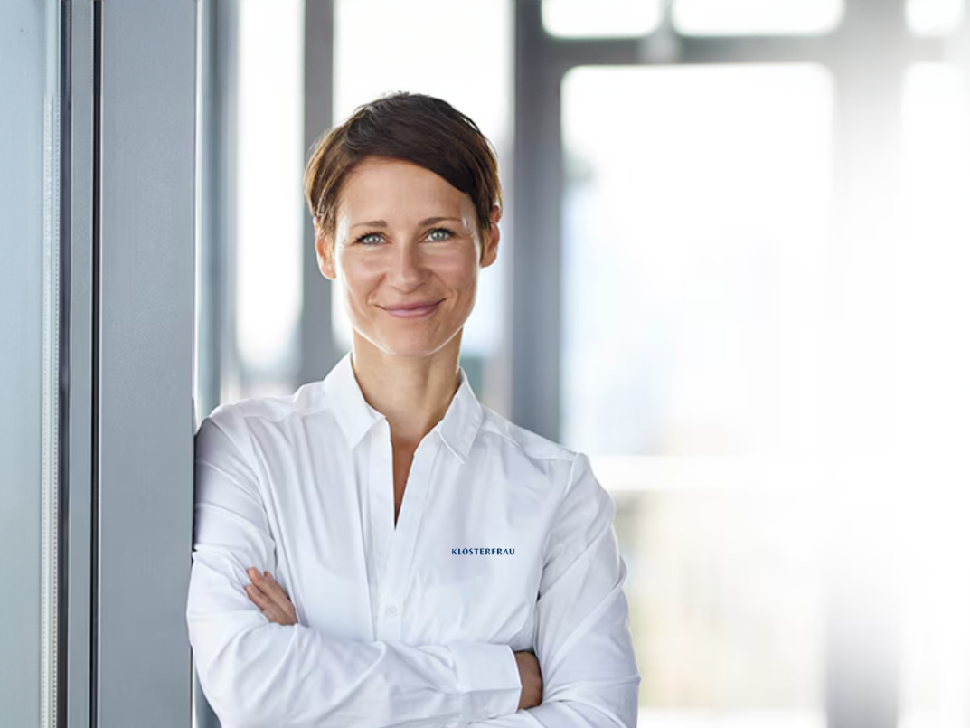 Woman smiles at the camera